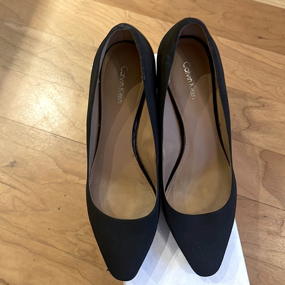 Calvin Klein Pallavi Pointed Toe Wedge Pumps